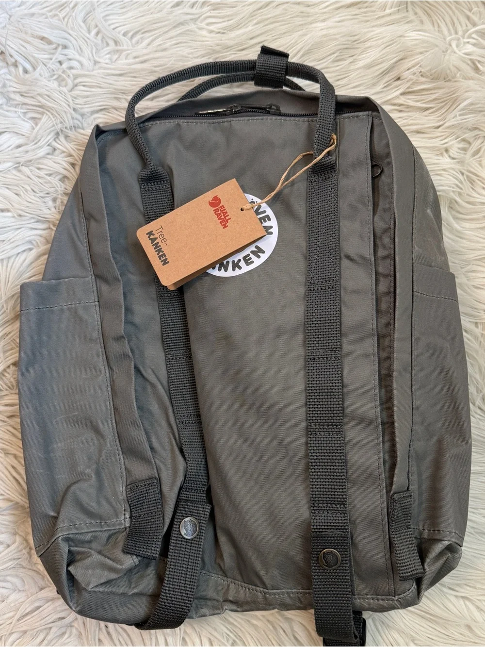 NWT Fjallraven Tree-Kanken recycled backpack gray